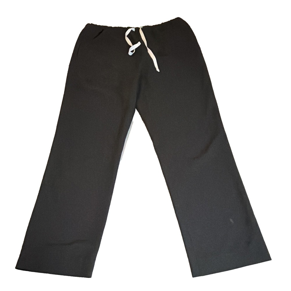 Figs Men's  Size M/T Black Technical Collection Pisco Drawstring Scrub Pants